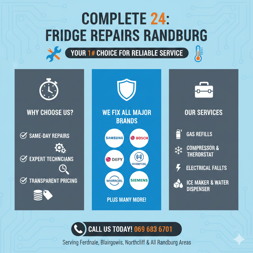 Complete 24 Fridge repairs Randburg info